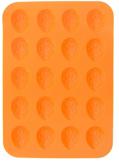 Forma silikon ořechy 20 oranžová